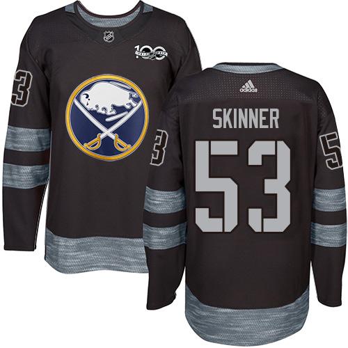 Adidas Sabres #53 Jeff Skinner Black 1917-2017 100th Anniversary ...